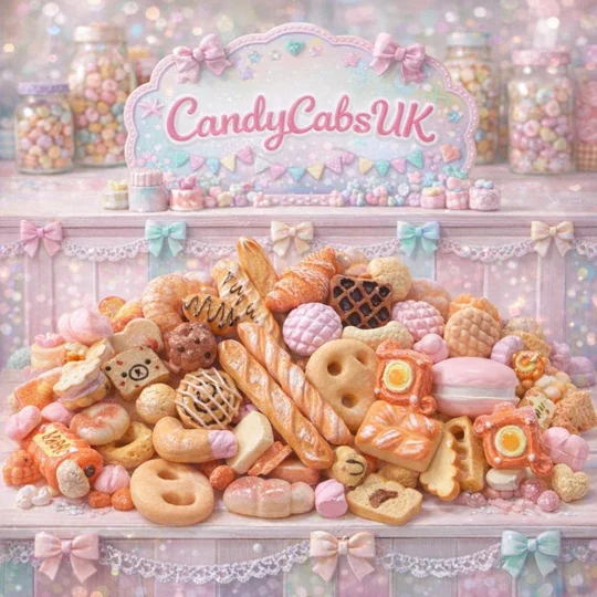 50 Pcs Bread & Cakes Mixed Candy Resin Sweets Fake Flatback Food Dolls House Charms Cabochon Choose