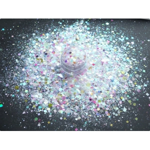 20g Bag Fairy Dust Colour Changing Pearl Irridecent Slime Filler Holo Nail Art Sequins Glitter
