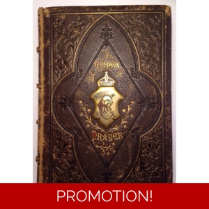 Common Prayer, 1863, Fine Binding, Margin Illustrations, Antique Rare