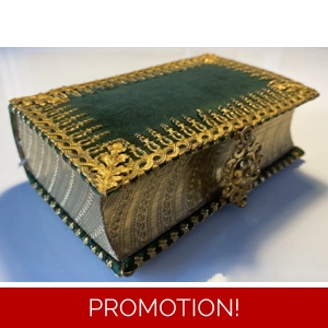 Common Prayer New Testament, 1843 Church Services, Stunning Rare Binding Antique