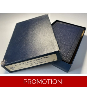 The Oxford Book Of English Verse, Full Morocco (Goatskin) Binding, 1955 Vintage