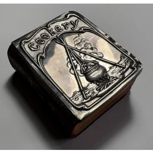 Handbook of Practical Cookery, New and Enlarged Edition, 1906, Miniature with Silver Front Board