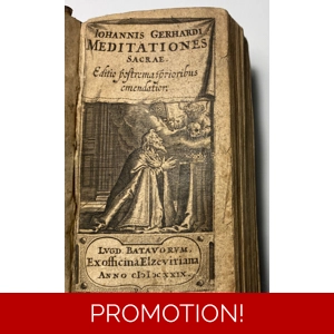 Johann Gerhard Meditationes Sacrae, 1629 Antique Rare Book Christian Edification