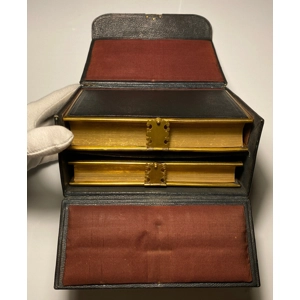 1850 Morning And Evening Prayer, Two Volume Boxed Set, Brass Clasps, Oxford