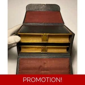 1850 Morning And Evening Prayer, Two Volume Boxed Set, Brass Clasps, Oxford