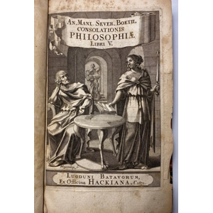 The Consolation Of Philosophy By Boethius, 1671 Antique Edition Rebound, Rare