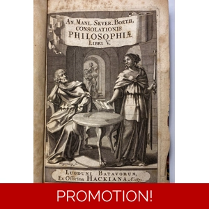 The Consolation Of Philosophy By Boethius, 1671 Antique Edition Rebound, Rare