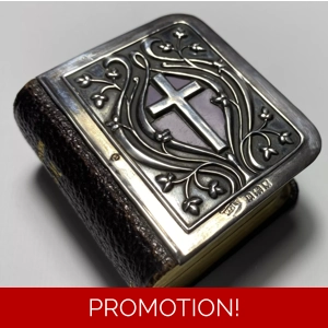 Miniature Book Of Common Prayer, Hymns, Silver Hallmarked Cover, c1918, Oxford