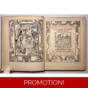 A Midsummer Nights Dream, Robert Anning Bell Illustrations, 1895 1st Edition