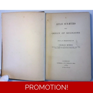 Aryan Sun Myths, The Origin Of Religions, Rare 1889 1st Edition
