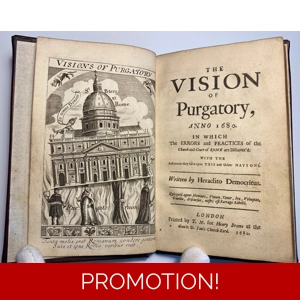 The Vision Of Purgatory, 1680, Catholic Church Controversy, Milton Controversy