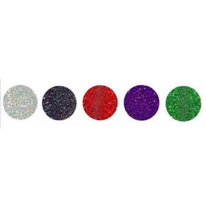 10g Holographic glitter pouches set of 5