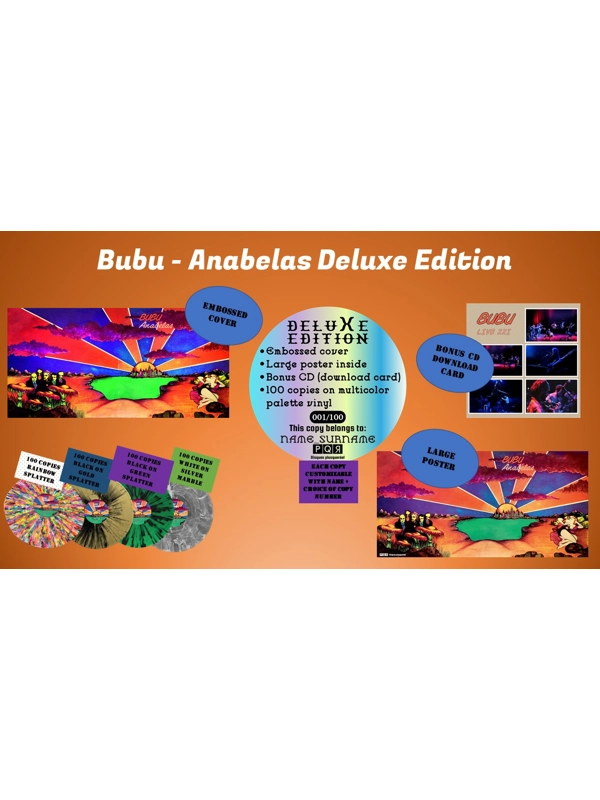 BUBU-ANABELAS  DELUXE EDITION (WHITE ON SILVER MARBLE VINYL )