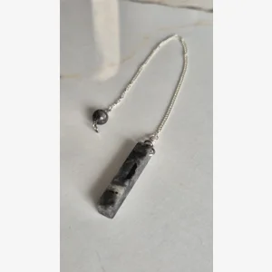 Black Labradorite (Larvikite) Pendulum