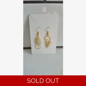 Asymmetrical Gold Earrings