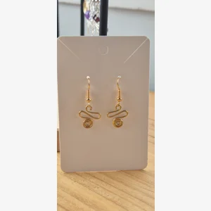 Symmetrical Brass earrings