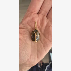 Brass tree of life pendant