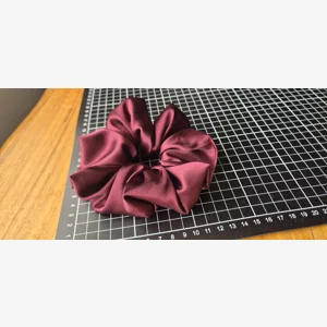 Burgundy jumbo scrunchie