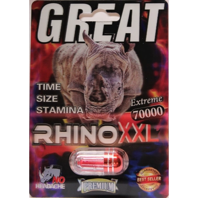 Great R.H.I.N.O. XXL 70000 Male Supplement