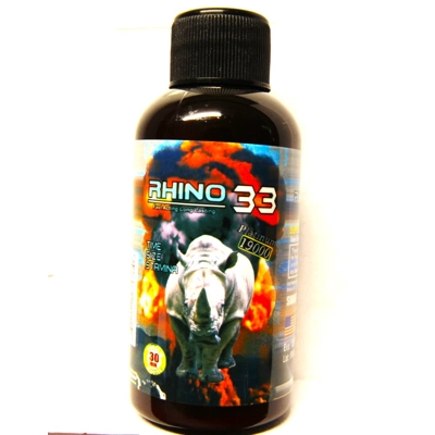 Liquid Rhino 33. Fast Acting Male Enhancement (2 oz) 4 bot..