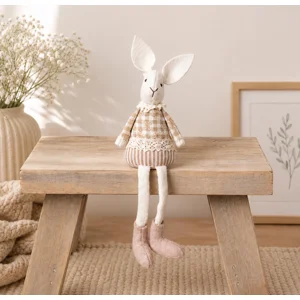 Natural Fabric Rabbit, 18cm
