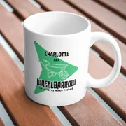 Personalised Workplace Mug - 'Wheelbarrow'