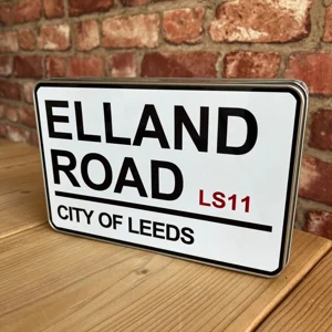 Elland Road Sign Tin