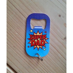 Super Dad Bottle Opener Keyring