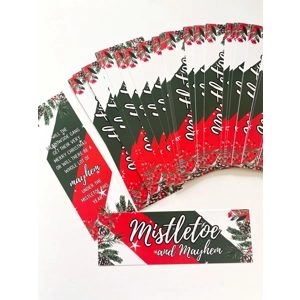Mistletoe And Mayhem Card Bookmark
