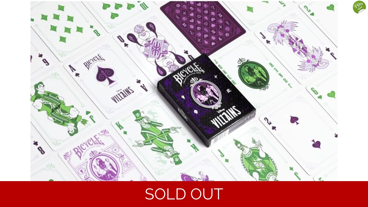 Bicycle Disney Villains (Pur..