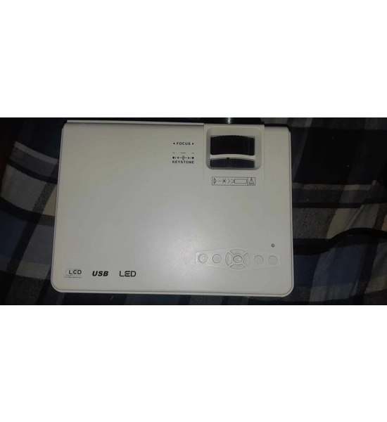 DR.J Professional HI-04 Mini Projector for Outdoor Movies, HD1080P 180" Display