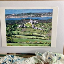 Signed Print Corfe from Chet..