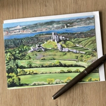 Card- Corfe From Chettle