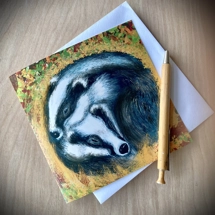 Badger Snuggles card