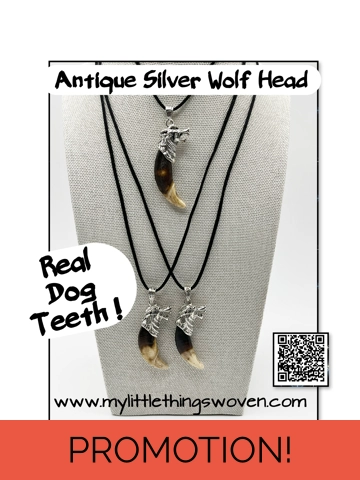 Real Dog Tooth Wolf Pen..