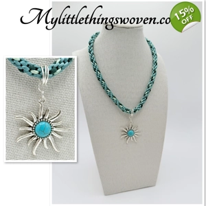 Turquoise Sun Star Pend..