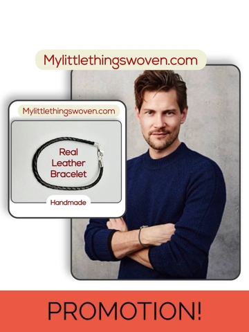 Men's Black Real Leathe..