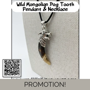Real Dog Tooth Wolf Pendant ..