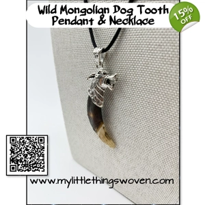 Real Dog Tooth Wolf Pen..