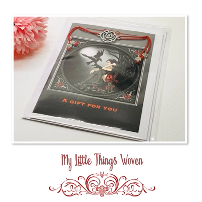 Friendship Bracelet And Greeting Card Blank Inside THE RAVEN
