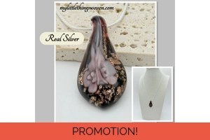 Murano Glass Drop Pendant & ..