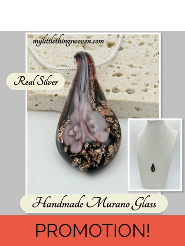 Murano Glass Drop Penda..