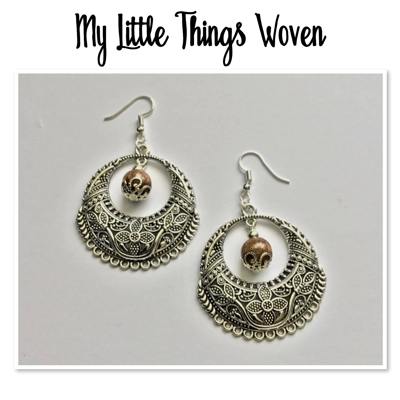 Large Hoop Silver Fashion Boho Dangle Earrings Large Hoop Silver Fashion Boho Dangle Earrings