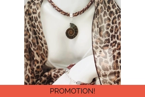 Ammonite Fossil Necklac..