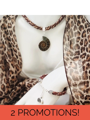 Ammonite Fossil Necklac..