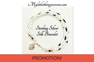 White & Blue Silk Braided Co..