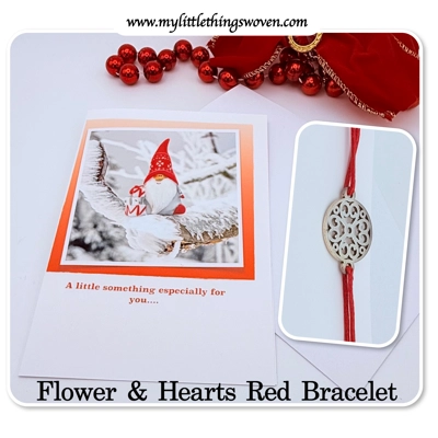 Christmas Card And Jewellery Gift, Friendship Gifts, Bracelets, Handmade