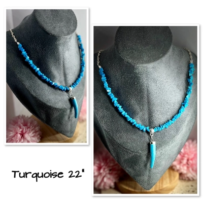 Assorted Gemstones Chipped Quartz Necklaces & Choice of Pendants, Silver,new Assorted Gemstones Chipped Quartz Necklaces & Choice of Pendants, Silver,new