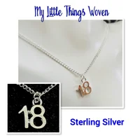 Sterling Silver Number 18 Ne..