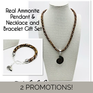 Ammonite Fossil Necklac..